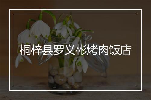桐梓县罗义彬烤肉饭店
