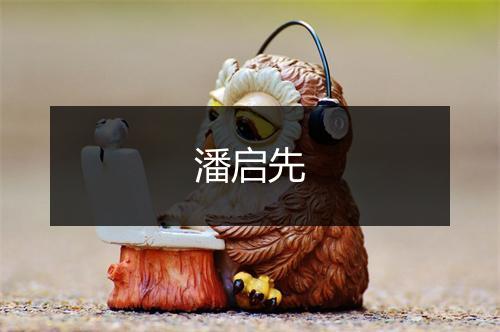 潘启先