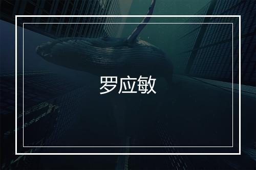 罗应敏