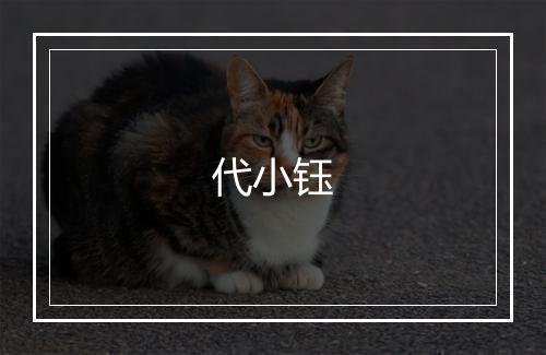 代小钰