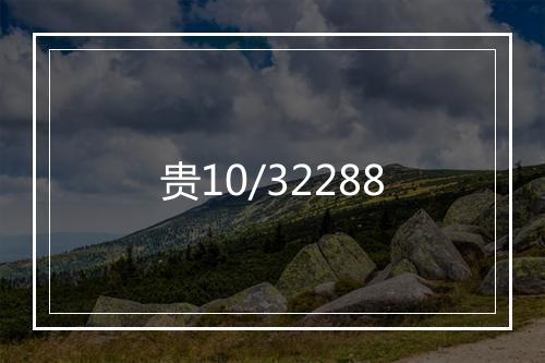 贵10/32288