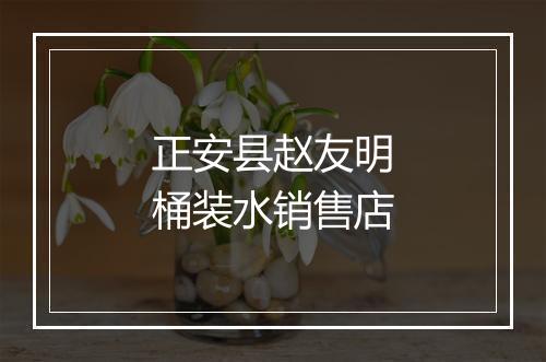 正安县赵友明桶装水销售店