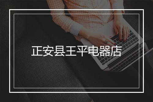 正安县王平电器店