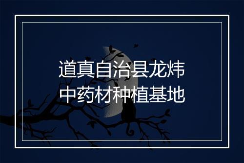 道真自治县龙炜中药材种植基地