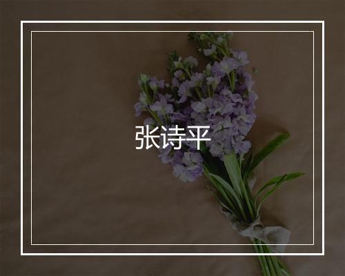 张诗平