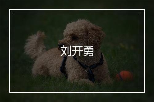 刘开勇