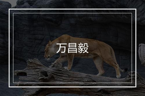 万昌毅