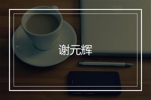 谢元辉