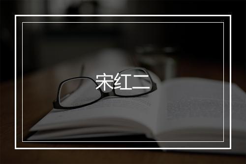 宋红二