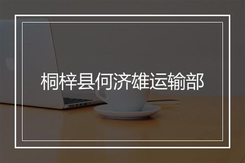 桐梓县何济雄运输部
