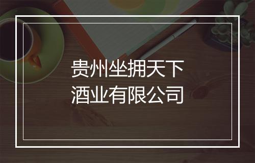 贵州坐拥天下酒业有限公司