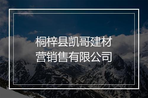 桐梓县凯哥建材营销售有限公司