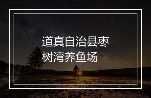 道真自治县枣树湾养鱼场