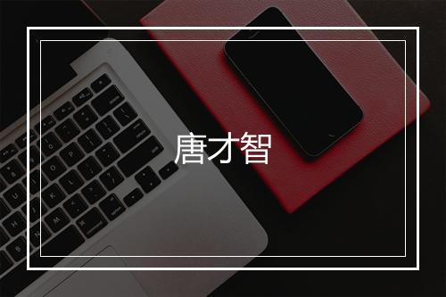 唐才智