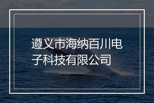 遵义市海纳百川电子科技有限公司