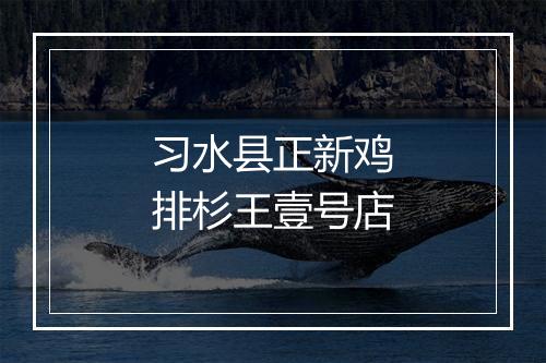 习水县正新鸡排杉王壹号店