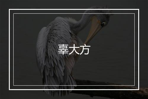辜大方