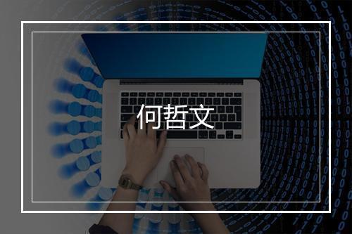 何哲文