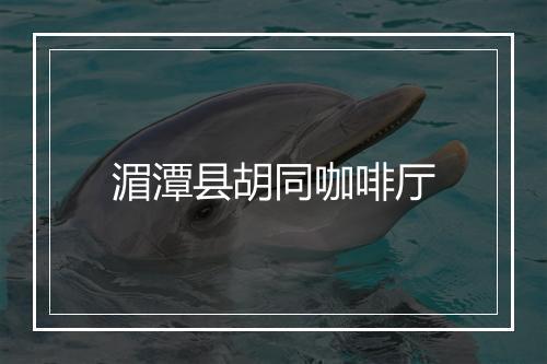 湄潭县胡同咖啡厅
