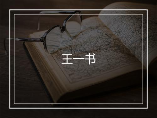 王一书