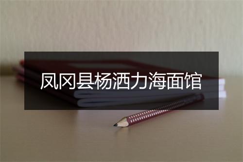 凤冈县杨洒力海面馆