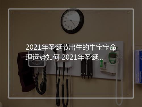 2021年圣诞节出生的牛宝宝命理运势如何 2021年圣诞节出生的牛宝宝的性格特点