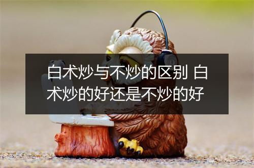 白术炒与不炒的区别 白术炒的好还是不炒的好
