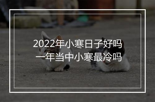 2022年小寒日子好吗 一年当中小寒最冷吗