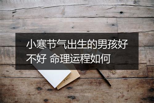 小寒节气出生的男孩好不好 命理运程如何