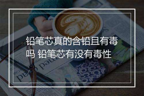 铅笔芯真的含铅且有毒吗 铅笔芯有没有毒性