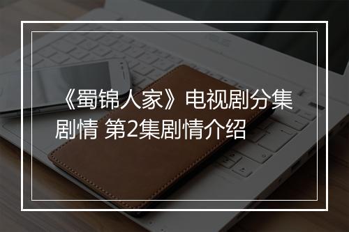 《蜀锦人家》电视剧分集剧情 第2集剧情介绍