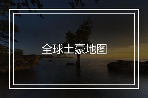 全球土豪地图