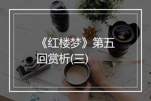 《红楼梦》第五回赏析(三)