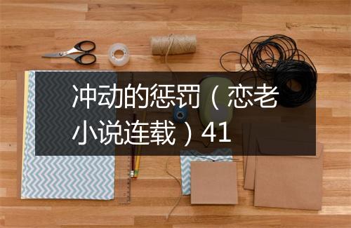 冲动的惩罚（恋老小说连载）41