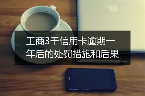 工商3千信用卡逾期一年后的处罚措施和后果