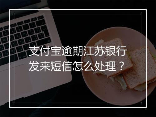 支付宝逾期江苏银行发来短信怎么处理？