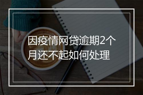 因疫情网贷逾期2个月还不起如何处理