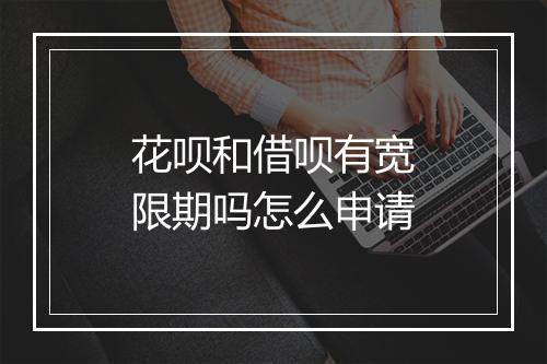花呗和借呗有宽限期吗怎么申请
