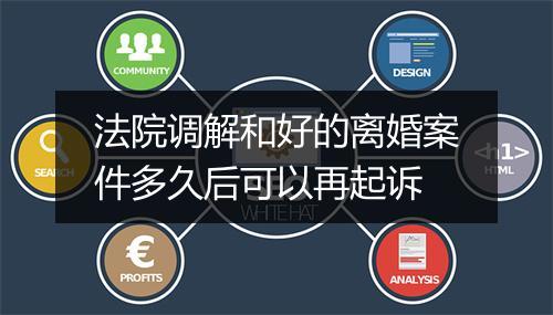 法院调解和好的离婚案件多久后可以再起诉