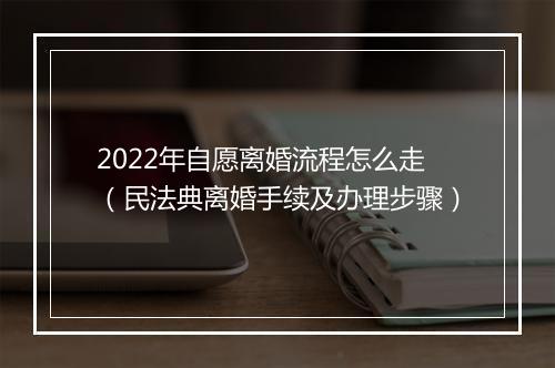 2022年自愿离婚流程怎么走（民法典离婚手续及办理步骤）