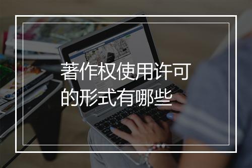 著作权使用许可的形式有哪些