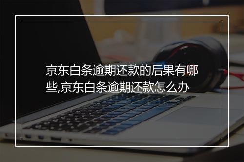 京东白条逾期还款的后果有哪些,京东白条逾期还款怎么办