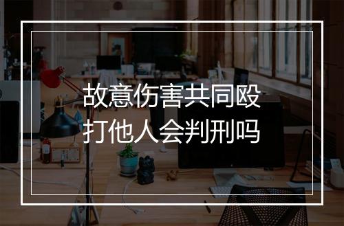 故意伤害共同殴打他人会判刑吗