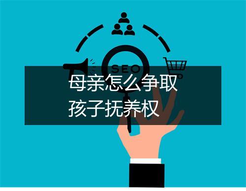 母亲怎么争取孩子抚养权
