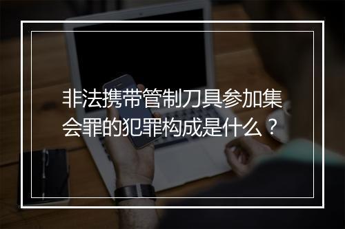 非法携带管制刀具参加集会罪的犯罪构成是什么？