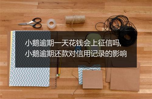 小鹅逾期一天花钱会上征信吗,小鹅逾期还款对信用记录的影响
