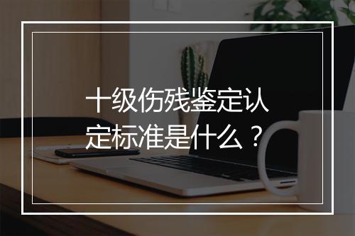 十级伤残鉴定认定标准是什么？