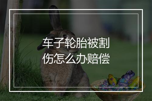 车子轮胎被割伤怎么办赔偿