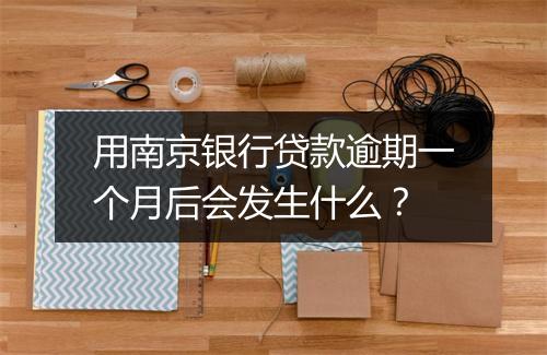 用南京银行贷款逾期一个月后会发生什么？