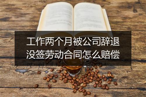 工作两个月被公司辞退没签劳动合同怎么赔偿